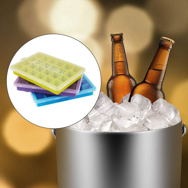 1144  Silicone Ice Cube Trays 24 Cavity Per Ice Tray Multicolour 1144  Silicone Ice Cube Trays 24 Cavity Per Ice Tray Multicolour